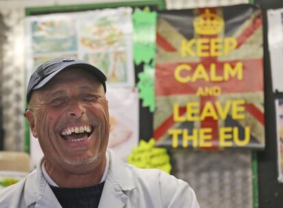 Mercado de Havering, en Londres, donde se votó a favor del Brexit