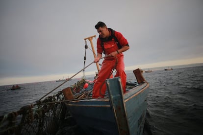 Juan, apodado 'el Cañejo', pertenece a la cuarta generación de almadraberos, tiene 36 años y cuando no hay faena en la Almadraba se busca la vida como cantaor flamenco por los tablaos de la zona.