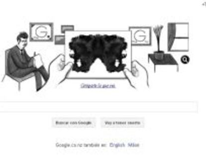 Hermann Rorschach te plantea su test en el doodle de Google