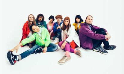 El grupo Superorganism, en una imagen promocional.