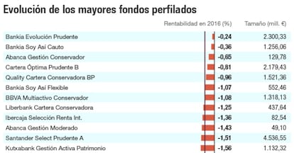 Los mayores fondos perfilados