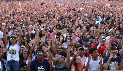 Marcha para Jesus na zona norte de São Paulo, em 2019.