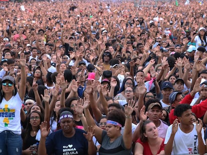 Marcha para Jesus na zona norte de São Paulo, em 2019.