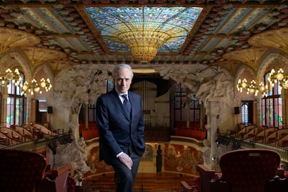 El tenor Josep Carreras, en el Palau de la Música Catalana.