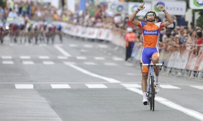 El ciclista, en la Clásica de San Sebastián.