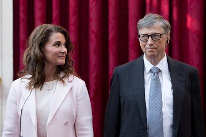 Bill y Melinda Gates, en París en 2017.