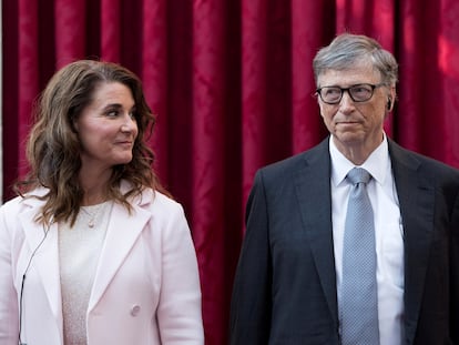 Bill y Melinda Gates, en París en 2017.