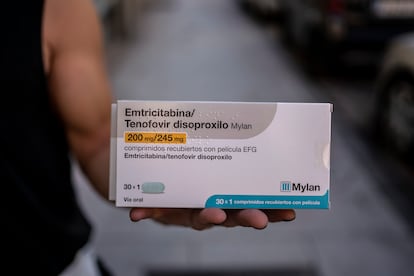 Medicamento utilizado para evitar el contagio del VIH facilitado en el centro Sandoval de Madrid.