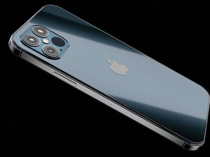 Diseño de concepto de los futuros iPhone 12.