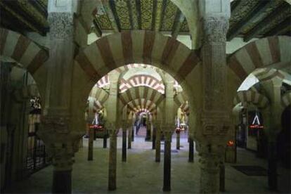 Una vista del interior de la Mezquita de Córdoba.