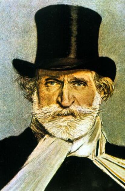 Giuseppe Verdi retratado por el pintor Giovanni Boldini.