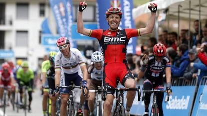 Samuel Sánchez gana en la Vuelta al País Vasco en 2016.