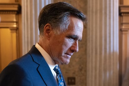 El senador por Utah Mitt Romney, esta semana en el Capitolio de Washington.