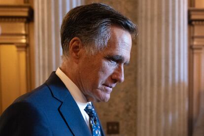 El senador por Utah Mitt Romney, esta semana en el Capitolio de Washington.