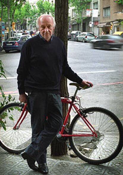 El escritor Eduardo Galeano, en Barcelona.