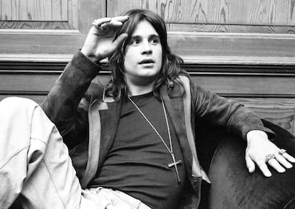 Osbourne durante una entrevista en Londres, en 1975.
