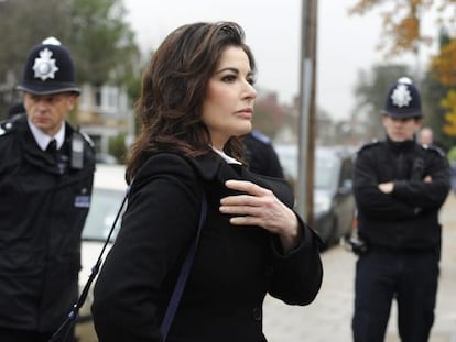 La periodista y cocinera Nigella Lawson a su llegada al tribunal de Isleworth, al oeste de Londres.