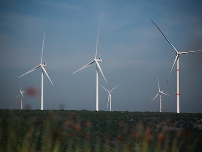 El parque eólico del municipio de Llera, en Tamaulipas, en 2021.