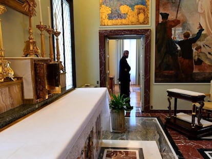 Capilla en el palacio de Castel Gandolfo.