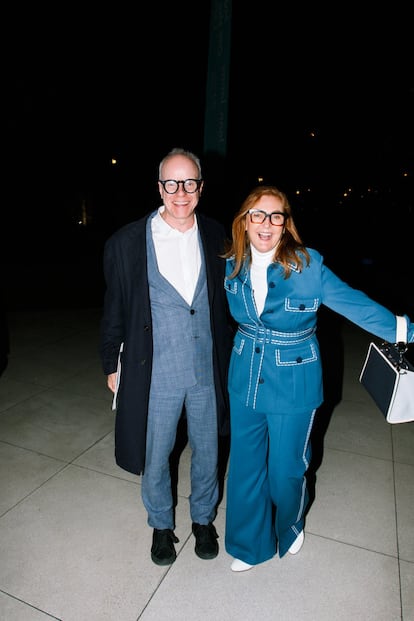 Francesca Thyssen y el comisario Hans-Ulrich Obrist, director artístico de las Serpentine Galleries.