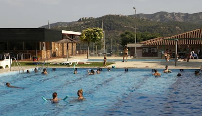 La piscina de Vinebre.