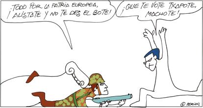 Viñeta de Peridis del 8 de marzo de 2025