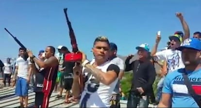 Salva de balas en el penal de la isla Margarita.