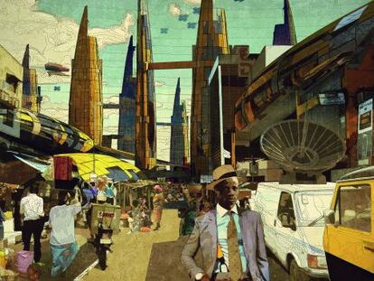 &#039;Idumota Market. Lagos 2081&#039;, una de las obras de Wale Oyejide que se ver&aacute;n en &#039;Making Africa&#039; del CCCB. 