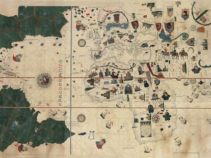 Mapa del siglo XVI de Juan de la Cosa.