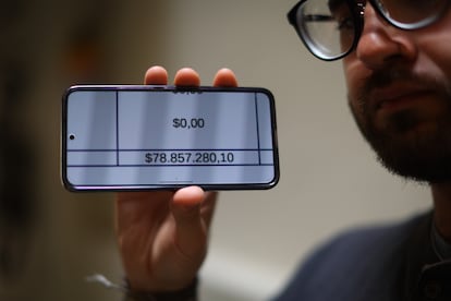 Documento del ICETEX en el se le detalla a Hugo Caro la deuda que tiene con la entidad.