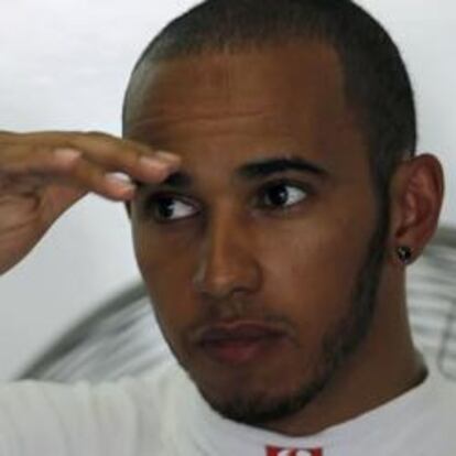 Lewis Hamilton, durante la ronda clasificadora del Gran Premio de Malasia