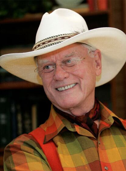 El actor Larry Hagman, el famoso JR de <i>Dallas.</i>