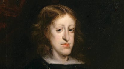 Retrato de Carlos II pintado por volta de 1680 por Juan Carreño de Miranda