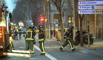 Bombers de Barcelona, en una imatge d'arxiu.