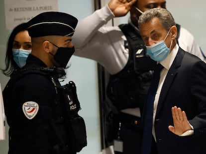 El expresidente francés Nicolas Sarkozy, a su llegada a un tribunal de París el pasado 1 de marzo.
