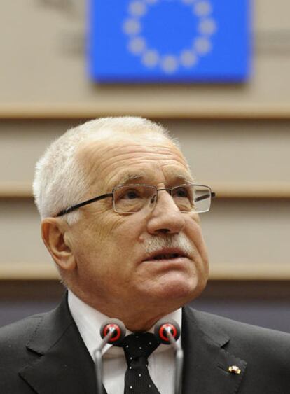 Václav Klaus, en febrero.