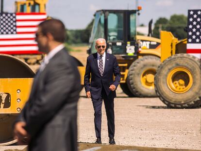 Biden inauguró en septiembre de 2022 la nueva planta de semiconductores de Intel en Johnstown (Ohio).