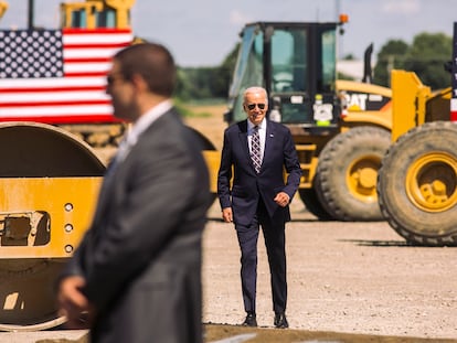 El presidente de EE.UU., Joe Biden, inaugura la planta de semiconductores de Intel en Ohio, el 9 de septiembre de 2022.