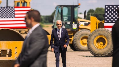 Biden inauguró en septiembre de 2022 la nueva planta de semiconductores de Intel en Johnstown (Ohio).