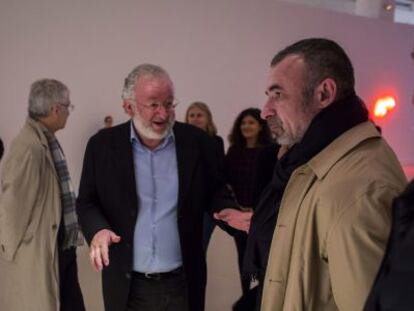 Alain Seban, presidente del Centre Pompidou, a la derecha.