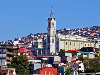 Vista de uno de los barrios m&aacute;s visitados de Valpara&iacute;so (Chile).