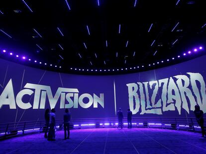 The Activision Blizzard Booth during the Electronic Entertainment Expo in Los Angeles, June 13, 2013.