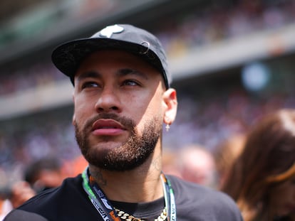 Neymar en el Gran Premio de F1 de España en el Circuito de Barcelona, el 4 de junio de 2023.