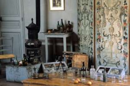Interior del estudio de Paul Cezanne, en Aix-en-Provence.