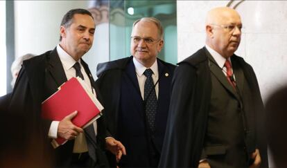 Barroso, Fachin e Zavascki, do STF.