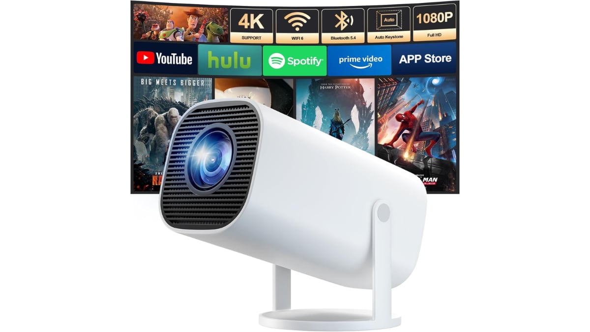 Proyector portátil.
