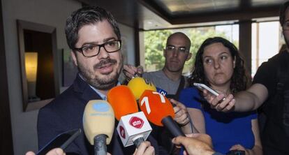 El secretario de organización de Ciudadanos, Francisco Hervías, el jueves en Murcia.