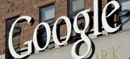 Entrada a las oficinas de Google en Nueva York.