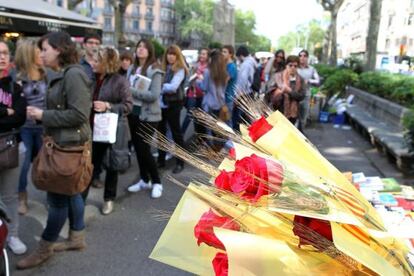 Los floristas catalanes prev&eacute;n vender m&aacute;s de 6 millones de rosas.