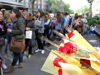 Los floristas catalanes prev&eacute;n vender m&aacute;s de 6 millones de rosas.